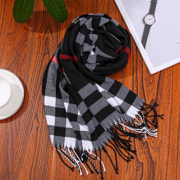 

designer b urbbery scarf for women and men for winter autumn versatile men's women's imitation cashmere scarf babag plaid children, Blue;gray