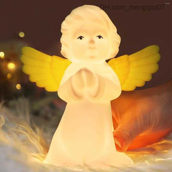 

lamps shades night lights bedside angel light rgb colorful atmosphere lamp baby sleep dimmable 3.7v 1200mah lighting kids toys gift for part