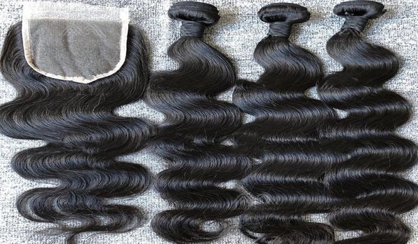 

sell hair bundles malaysian brazilian indian peruvian body wave hair extension unprocessed human virgin hair weave can be dyed9172251, Black