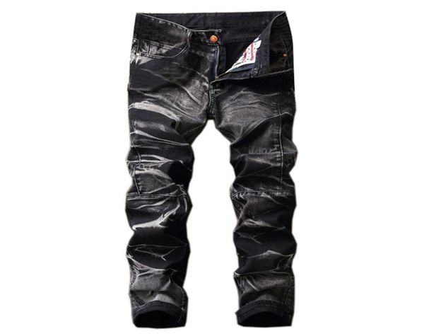 

litthing 2018 new fashion vintage men denim jeans straight jeans slim mens designer pants clothing plus size male trousers2123754, Blue