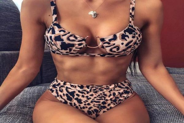 

swimwear women bikini swimsuit leopard print bandage push up padded monokini bathing suits snake bikini high waist swimwear6805328, White;black