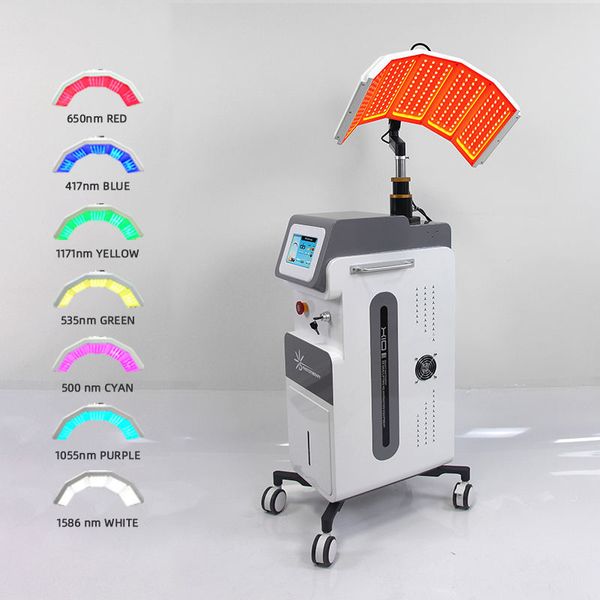 

2023 7 color pdt led face red light therapy pn facial beauty led equipment
