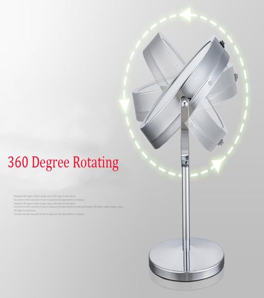 

7 inch 10x or 5x magnifying mirror brightness adjustable make up makeup mirror dual 2 sided cosmetic led mirror6912477