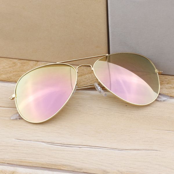 

r3025 pilot sunglasses classic brand retro men women sunglasses luxury bans designer eyewear metal frame sun glasses 3025 with box cloth 18, White;black