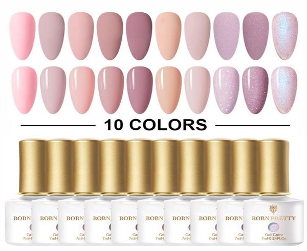 

nail gel polish set soak off uv led 7ml hybrid semipermanent varnish art kit coat manciuringnailnailnail3351368, Red;pink