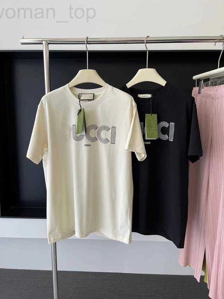 

women's t-shirt designer 2023 summer new g family letter sketch printing couple short sleeve casual round neck cotton t-shirt for men a, White