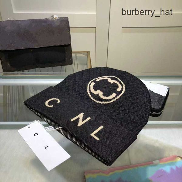 

designer brand men's beanie hat women's autumn and winter new letter embroidered skull knitted hat, Blue;gray