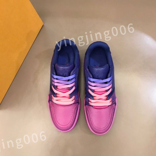 

luxurys shoes for mens woman trainer men sneakers since designer shoes black white blue denim leather casual sneaker size 39-45 rd0632