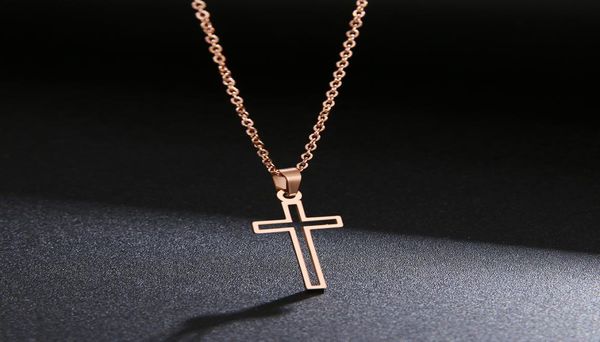 

stainless steel necklace for women lover's gold and silver color chain necklace small gold religious jewelry5417901
