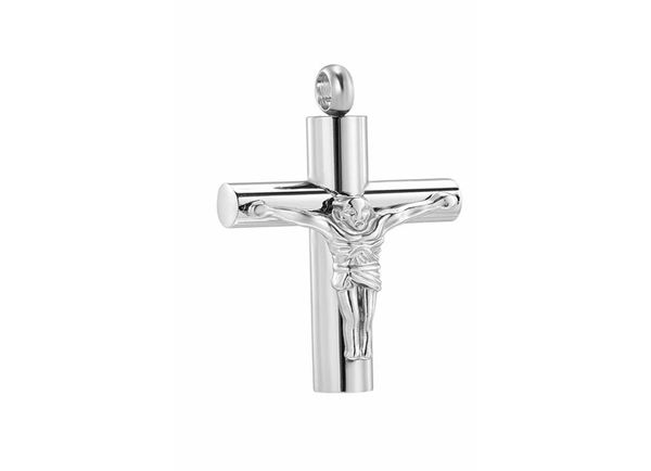 

ijd8532 jesus cremation necklace selling funeral urn casket stainless steel memorial urn locket hold loved ones ashes1982240, Silver