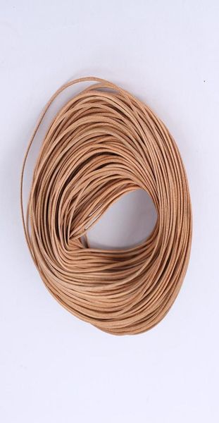 

100pcs lot whole lt coffe real leather cord necklace rope long chain diy jewelry findings components45857719789660, White;red
