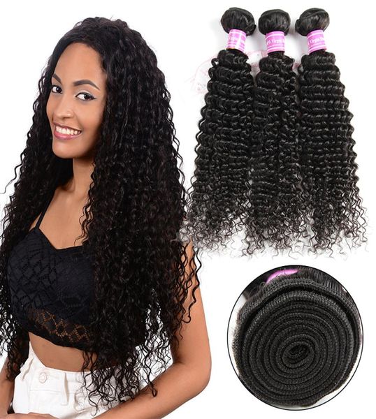 

fastyle brazilian virgin human hair weave bundles unprocessed peruvian kinky curly human hair remy hair extensions9001799, Black