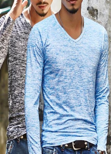 

new trendy men t shirt casual long sleeve slim men039s basic tees summer stretch tshirt mens clothing chemise homme13914914927405, White;black