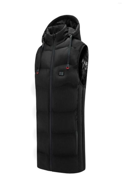 

men039s vests 2022 winter nine zone electric heating smart vest constant temperature thermal hooded ma jia coat jr082771547, Black;white