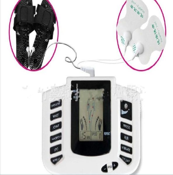 

new electrical stimulator full body therapy massager machine pulse tens acupuncture with slipper7540635