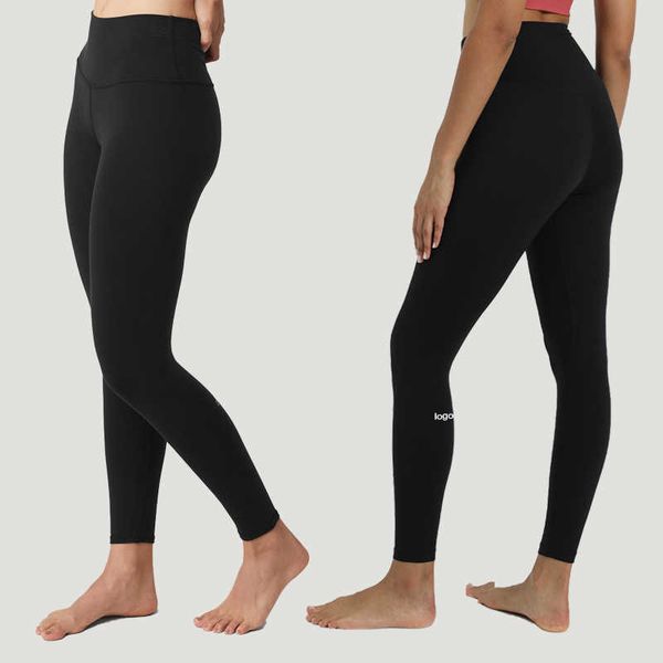 

with nylon sports leggings women's breathable butt lift yoga pants training gym outdoor cycling jogging, Black