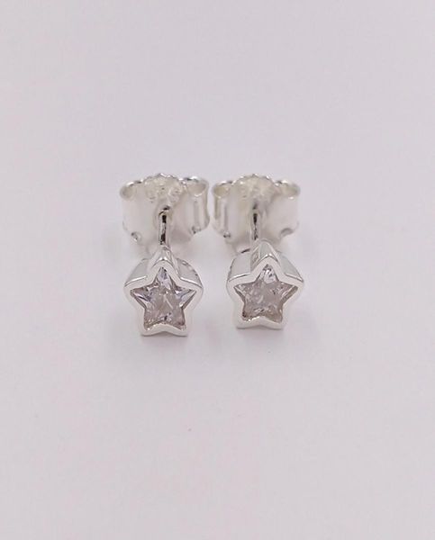 

earrings with clear czauthentic 925 sterling silver studs star silver stud fits european style jewelry3294226, Golden;silver