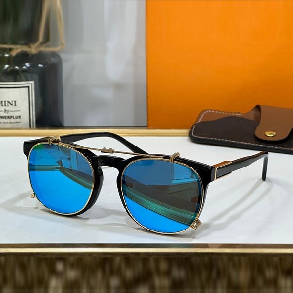 

ladies sunglasses reading glasses composite frame optical glasses configurable lens the outer lens is removable individuality punk luxury de, White;black