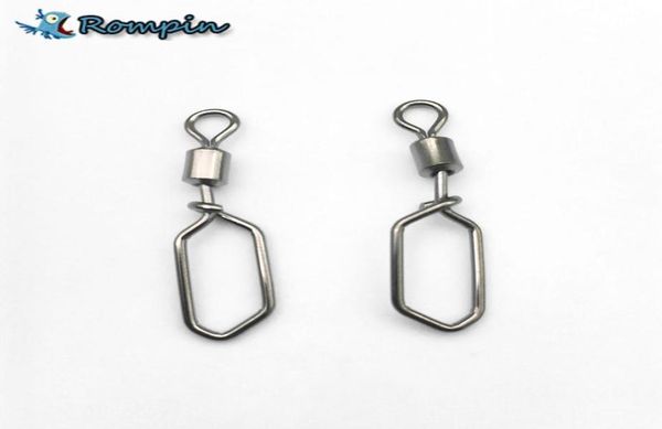 

rompin 20pcslot swing square snap rolling swivels fishing hook lure connector fishing swivel pesca fishing accessories3841064