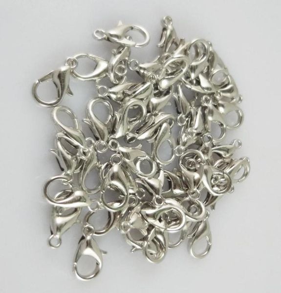 

100pcslot 12mm silvergold plated lobster claw clasps hooks jewelry findings2053518