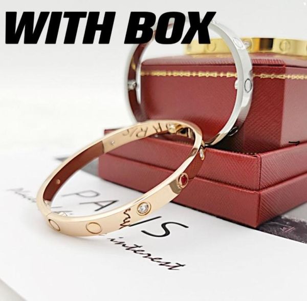 

aaa highquality fashion gold bangle bracelet stainless steel bracelets famous luxury designers brand jewelry women couple scre2808603, Black