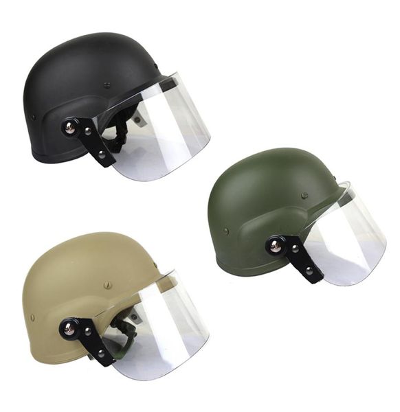 

outdoor airsoft shooting helmet head protection gear m88 style tactical abs helmet with goggles no010541219410