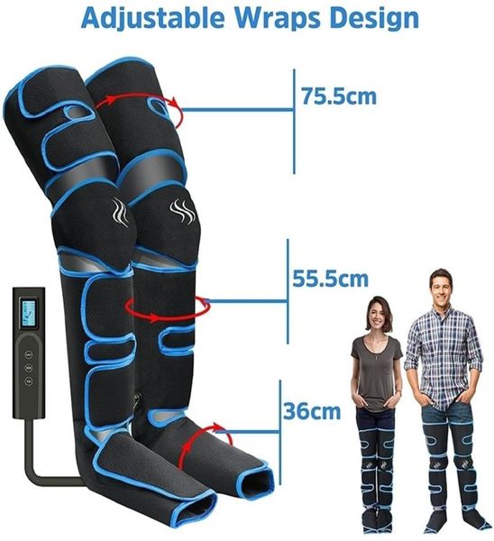 

foot air pressure leg massager promotes blood circulation body massager muscle relaxation lymphatic drainage device 360 22022828709165251