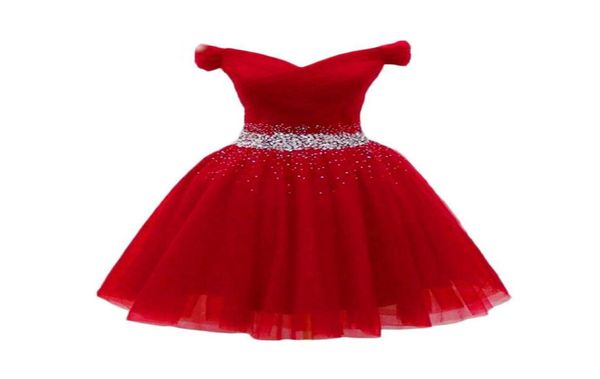 

sweety red tulle vneck homecoming dress 2020 off the shoulder short formal party dress laceup vestido de festa graduation homeco5483662, Blue;pink