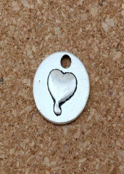 

mic 150pcs lot antiqued silver alloy love heart charm pendants 15mm diy jewelry a157242w4079084, Bronze;silver