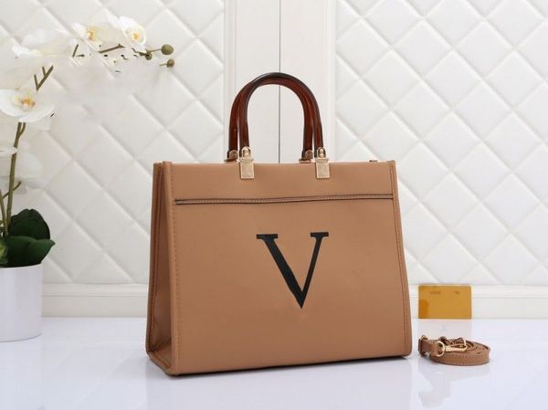 

2023 womens designer bag new onthego fashion versatile texture printed tote ba fashion crossbody shoulderbag large capacity louisety purse v