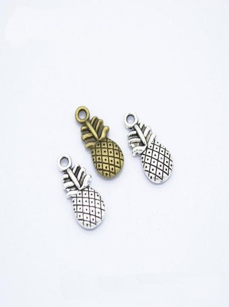 

300pcslot charms pineapple 919mm antique silver antique bronze plated pendants jewelry making diy handmade craft1083510, Bronze;silver