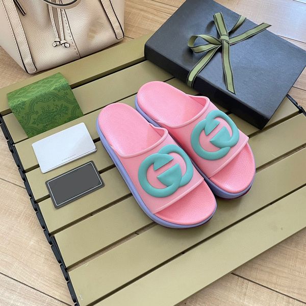 

designer slipper luxury men women sandals brand slides fashion slippers lady slide thick bottom design casual shoes sneakers by 1978 s410 00, Black