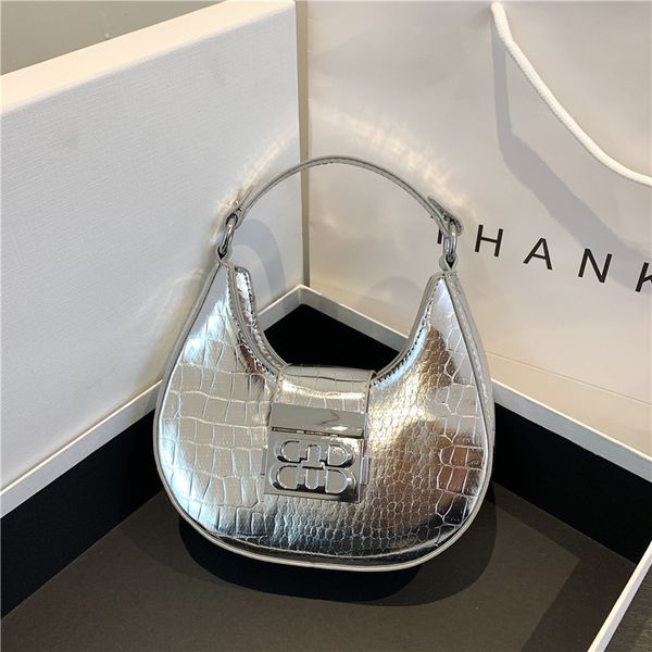 

wholesale ladies shoulder bags 6 colors this year's popular silver embossed leather handbag street trend stone mobile phone bag persona