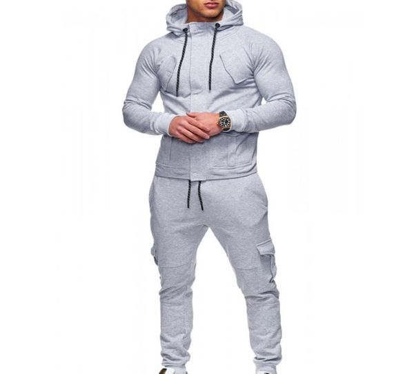 

autumn winter hoodies hooded blouse tracksuits sets men 2019 men039s sweatshirt brand polo hoodie fashion hip hop pullover 3143124, Gray