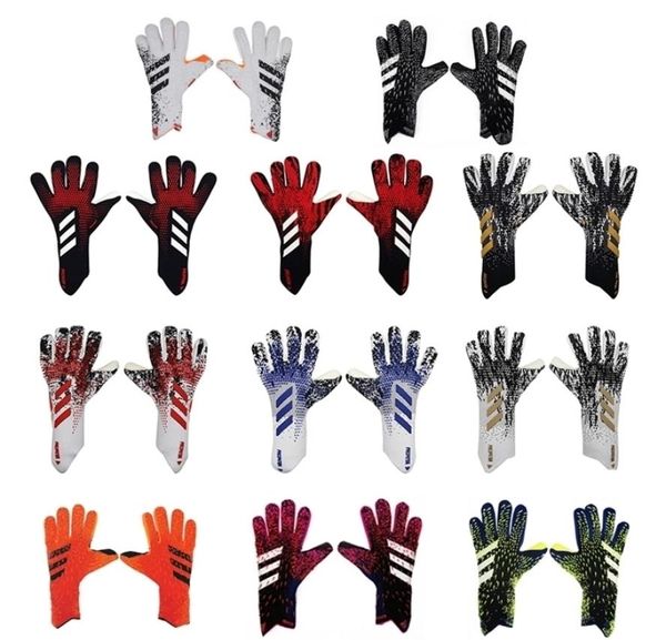 

latex goalkeeper gloves no finger guards thickened football goalkeeper gloves professional football goalkeeper 2202112132982, Black