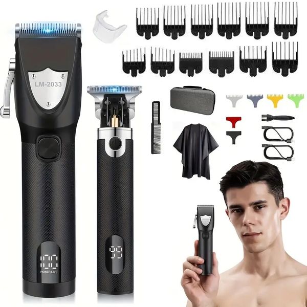 

hair clippers cordless hair trimmer electric barber clippers zero gapped trimmer professional beard trimmer rechargeable hair cutting kit