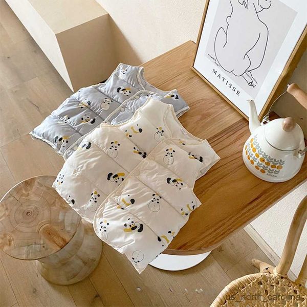 

jackets warm baby vests sleeveless cute cartoon graphic down clothes fashion jacket boys girls coats kids outdoor vest waistcoat outwear r23, Blue;gray