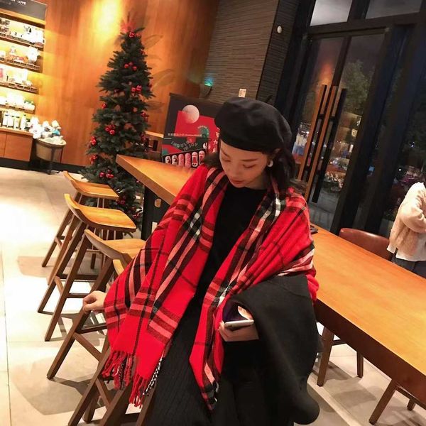 

b urbbery wool winter and autumn sarves online store 2023 new australian wool scarf women's autumn korean version versatile warm imitat, Blue;gray