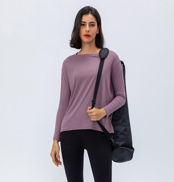 

women long sleeved loose breathable t shirt sports flowing tee moisture wicking athletic shirts hem t shirt tunic 091114
