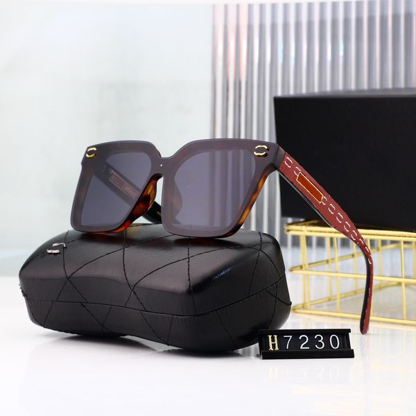 

designer lens sunglasses 7230 brand eyeglasses outdoor beach drivers shades full frame fashion classic women men sun glasses 6 colors option, White;black