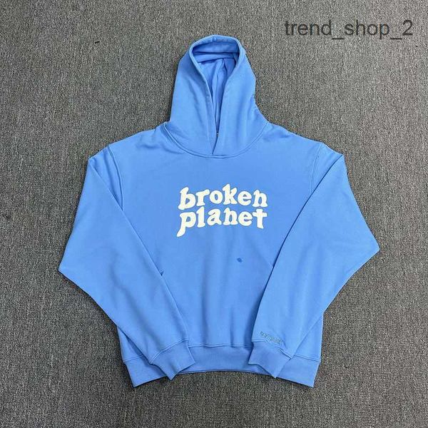 

2023 broken planet hoodie foam letter printed hooded sweater loose casual pants set fashion tracksuit cortiez trend america selling europe s, Black