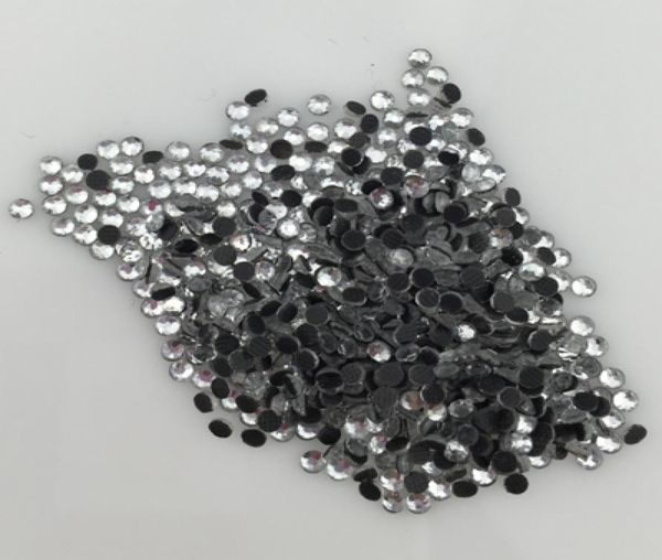 

1440pcs 6ss 2mm crystal strass dmc fix rhinestone iron on fix stones ss6 silver3038101, Black