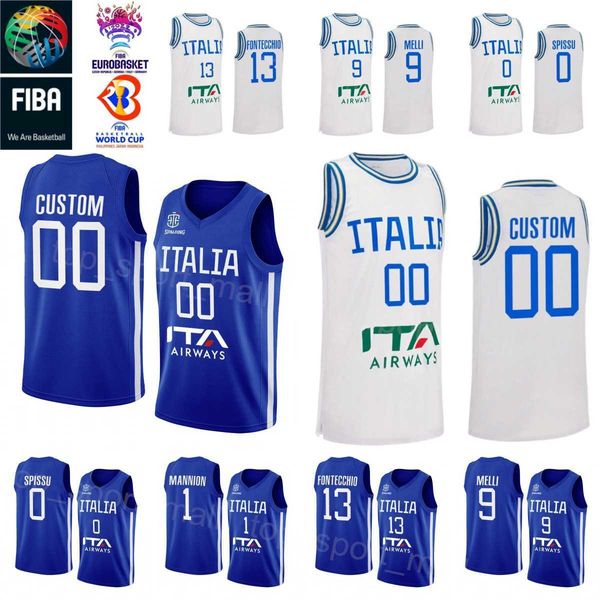 

2023 fiba italy world cup basketball jersey 30 guglielmo caruso 33 achille polonara 35 mouhamet diouf 36 riccardo visconti 40 luca severini, Black;red