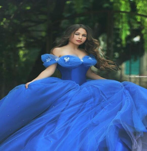 

quinceanera dresses crystal beads princess ball gowns formal girl dresses bateau neck floor length tulle plus size gowns8966395, Blue;red