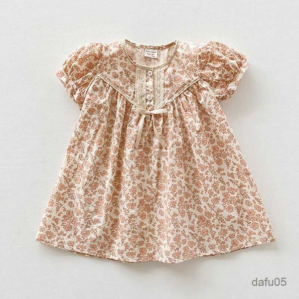 

girl's dresses xinyu dress for girls printed short sleeve clothing spring summer children clothing fashion baby girl clothes 2023 kids, Red;yellow