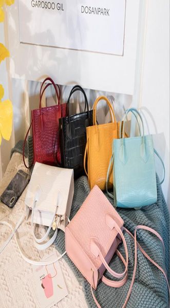 

children crocodile grain handbag kids shopping bags summer girls messenger bag a69933807250, Black