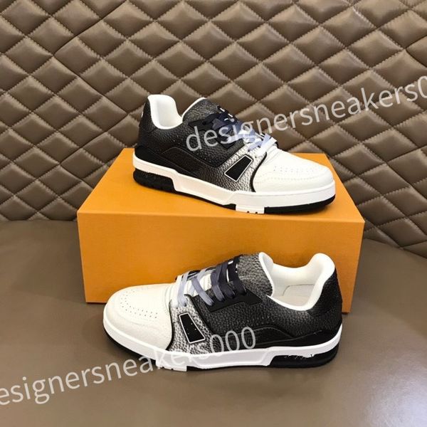 

2023 new fashion men casuals shoes thick bottoms running sneakers popular elastic band low leather designer outdoor run casual athletic sho, Black
