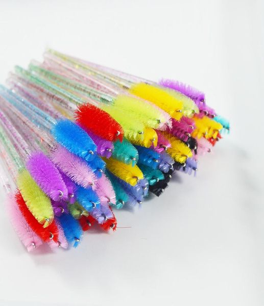 

disposable crystal eyelash brush mascara wands applicator grafting eyelash curling beauty makeup tool eye lash brush8374865