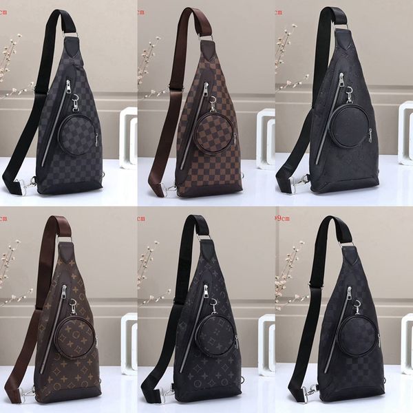 

man designer duo sling bag avenue monograms leather shoulder cross body chest sling backpack mens anti-thief crossbodys personal pocket bags