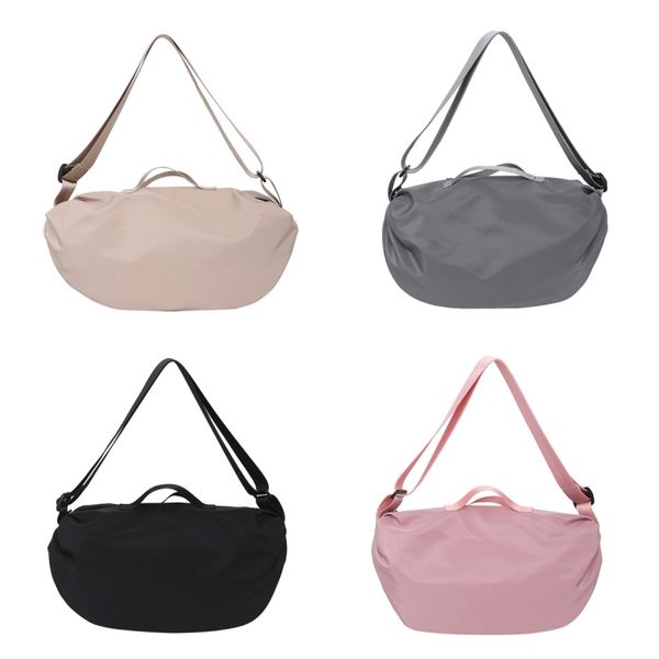 

new nylon dumpling bag women's diagonal cross leisure yoga bag everywhere shoulder bag yoga sports luxury lulu crossbody bag
